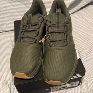 NIB- Adidas Men's Olive Green Sneakers